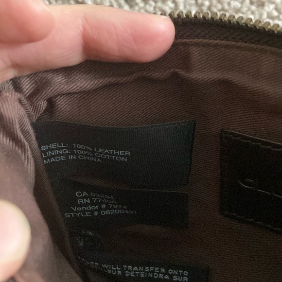 Club Monaco Dark Brown and Gold Studded Clutch - Picture 4 of 4